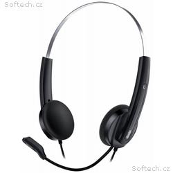 Genius HS-220U, Headset, náhlavní, drátový, s mikr