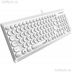GENIUS Slimstar Q200 Klávesnice, drátová, USB, CZ+