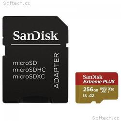 SanDisk Extreme PLUS microSDXC 256GB 200MB, s +ada