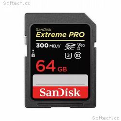 SanDisk Extreme PRO SDXC 64GB 300MB, s V90 UHS-II