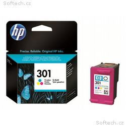 HP Ink Cartridge 301, Color, 165 stran
