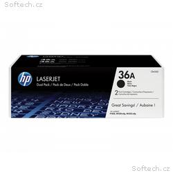 HP toner 36A, Black, 2x2000 stran, 2-pack