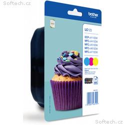 Brother LC-123RBWBP (inkoust multipack - 3 barvy C
