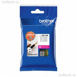 Brother LC-3617M (inkoust magenta, 550 str. @ 5% d