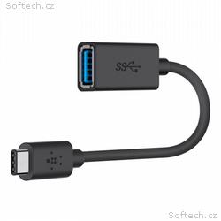 Belkin adaptér USB-C 3.0 to USB-A, 15cm, černá