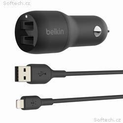 Belkin BOOST CHARGE™ 24W Duální USB-A nabíječka do