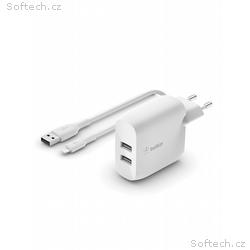 Belkin BOOST CHARGE™ Duální 24W USB-A nástěnná nab