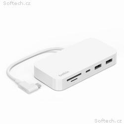 Belkin CONNECT USB-C 6v1 Multiport Hub s držákem, 