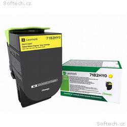 Lexmark CS, CX41, 51x Yellow Toner Cartridge High 