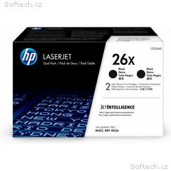 HP toner 26X, Black, 2x9000 stran, 2-pack