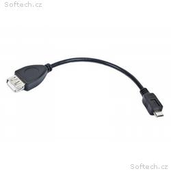GEMBIRD Kabel USB AF, micro BM, OTG, 15cm, pro tab
