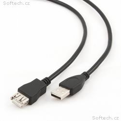 GEMBIRD Kabel USB A-A 3m 2.0 prodlužovací HQ Black