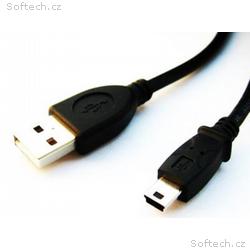 GEMBIRD Kabel USB A-MINI 5PM 2.0 1,8m HQ Black, zl