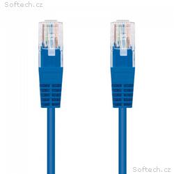 C-TECH Kabel patchcord Cat5e, UTP, modrý, 1m