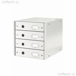 LEITZ Zásuvkový box Click&Store, 4 zásuvky, bílá
