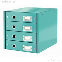 LEITZ Zásuvkový box Click&Store, 4 zásuvky, ledově