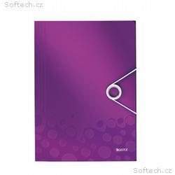 LEITZ Desky na dokumenty WOW, PP, purpurová