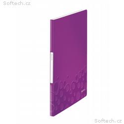 LEITZ Katalogová kniha WOW, PP, 20 kapes, purpurov