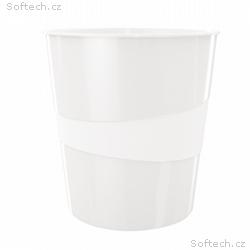 LEITZ Odpadkový koš WOW, perleťová bílá