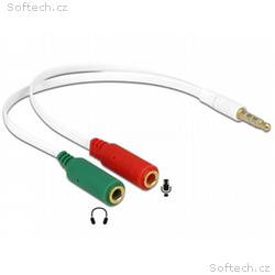 Delock adaptér sluchátek 1 x 3.5 mm 4 pin Stereo j