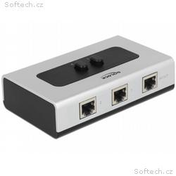 Delock Switch RJ45 10, 100, 1000 Mb, s 2 porty man