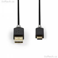 Nedis CCBW60600AT10 - USB 2.0 kabel | Typ-C Zástrč
