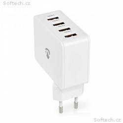 Nedis WCHAU481AWT - Síťová nabíječka | 4.8 A | 4 v