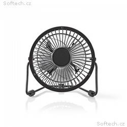 Nedis FNDK1BK10 - Kovový Mini Ventilátor | Průměr 