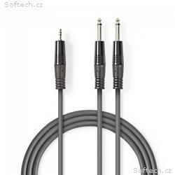 Nedis COTH23200GY50 - Stereofonní Audio Kabel | 2x