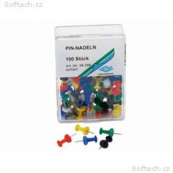 AVELI Špendlíky na tabule a nástěnky, 100 ks