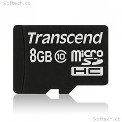 Transcend 8GB microSDHC (Class 10) paměťová karta 