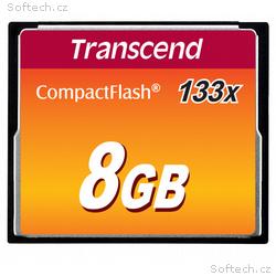 Transcend 8GB CF (133X) paměťová karta (MLC)