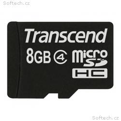 Transcend 8GB microSDHC (Class 4) paměťová karta (