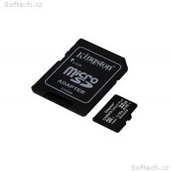 KINGSTON 32GB microSDHC CANVAS Plus Memory Card 10
