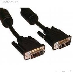 C-TECH Kabel přípojný DVI-DVI, M, M, 1,8m DVI-D, d