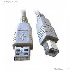 C-TECH Kabel USB A-B 3m 2.0, černý