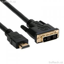 C-TECH Kabel HDMI-DVI, M, M, 1,8m