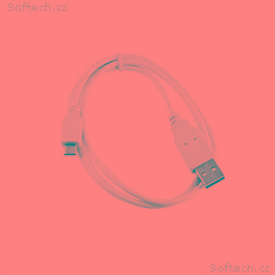 C-TECH Kabel USB 2.0 AM, Micro, 2m, bílý