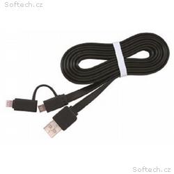 CABLEXPERT Kabel USB COMBO, MicroUSB + Lightning, 