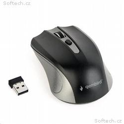 GEMBIRD Myš MUSW-4B-04-GB, šedo-černá, bezdrátová,