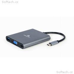 CABLEXPERT Kabel USB-C 6-in-1 multi-port adapter (