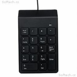Gembird Numerická klávesnice KPD-U-03, USB, černá