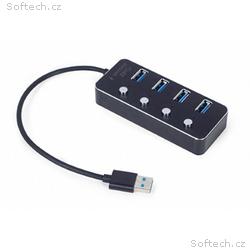 Gembird USB hub 4-port USB 3.1 (Gen 1) hub s vypín
