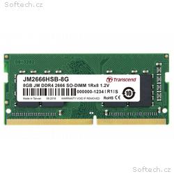 Transcend paměť 8GB (JetRam) SODIMM DDR4 2666 1Rx8