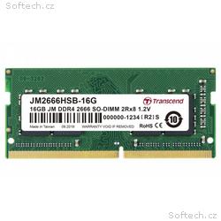 Transcend paměť 16GB (JetRam) SODIMM DDR4 2666 2Rx