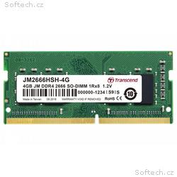 Transcend paměť 4GB SODIMM DDR4 2666 1Rx8 512Mx8 C