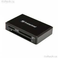 Transcend USB 3.0 čtečka paměťových karet, černá -
