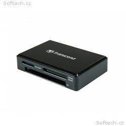 Transcend USB-C čtečka paměťových karet, černá - S