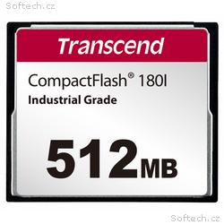 Transcend 512MB INDUSTRIAL TEMP CF180I CF CARD, (M