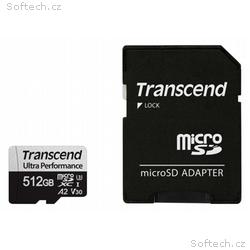 Transcend 512GB microSDXC 340S UHS-I U3 V30 A2 3D 